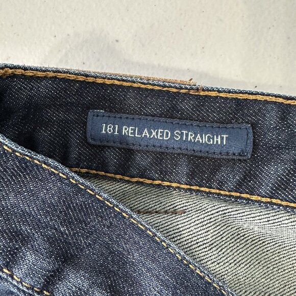 Lucky Brand 181 Relaxed Straight Denim Jeans Size 38x34 Blue - Picture 5 of 11